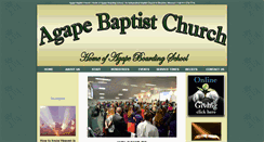 Desktop Screenshot of agape-baptist-church.org